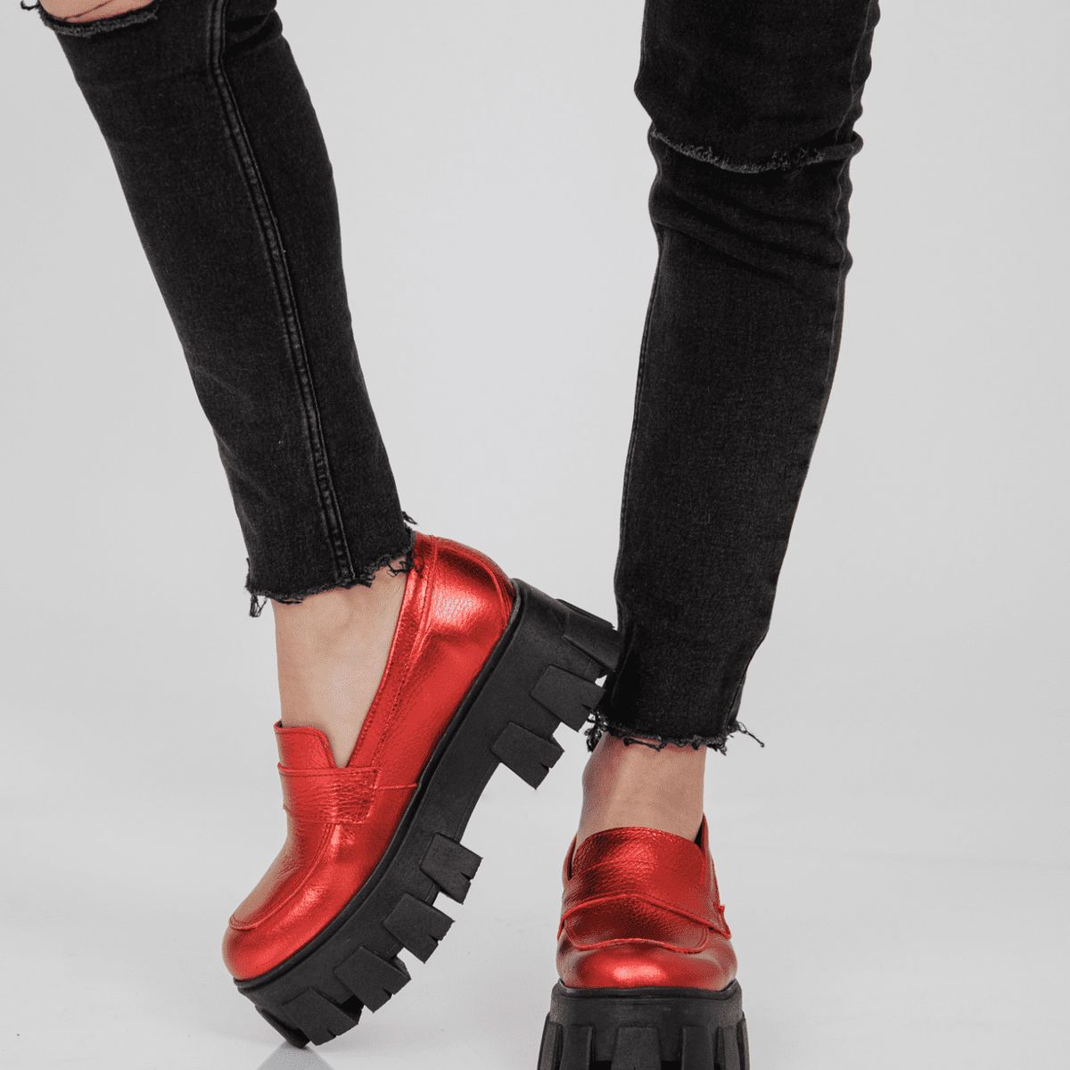 MOSSA - Mocasines Florencia Rojo