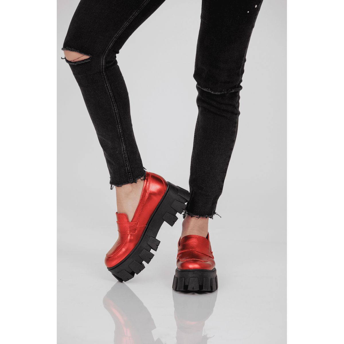 MOSSA - Mocasines Florencia Rojo