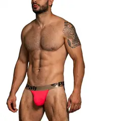 PALI - PACK JOCKSTRAP CLÁSICO - BRIEF TELA PERFORADA - SHORT “EFECTO CUERO”