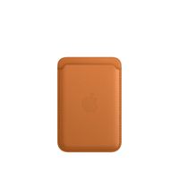 IPhone Leather Wallet Con MagSafe Castaño