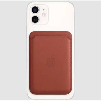 Apple Iphone Leather Wallet Con Magsafe Marron
