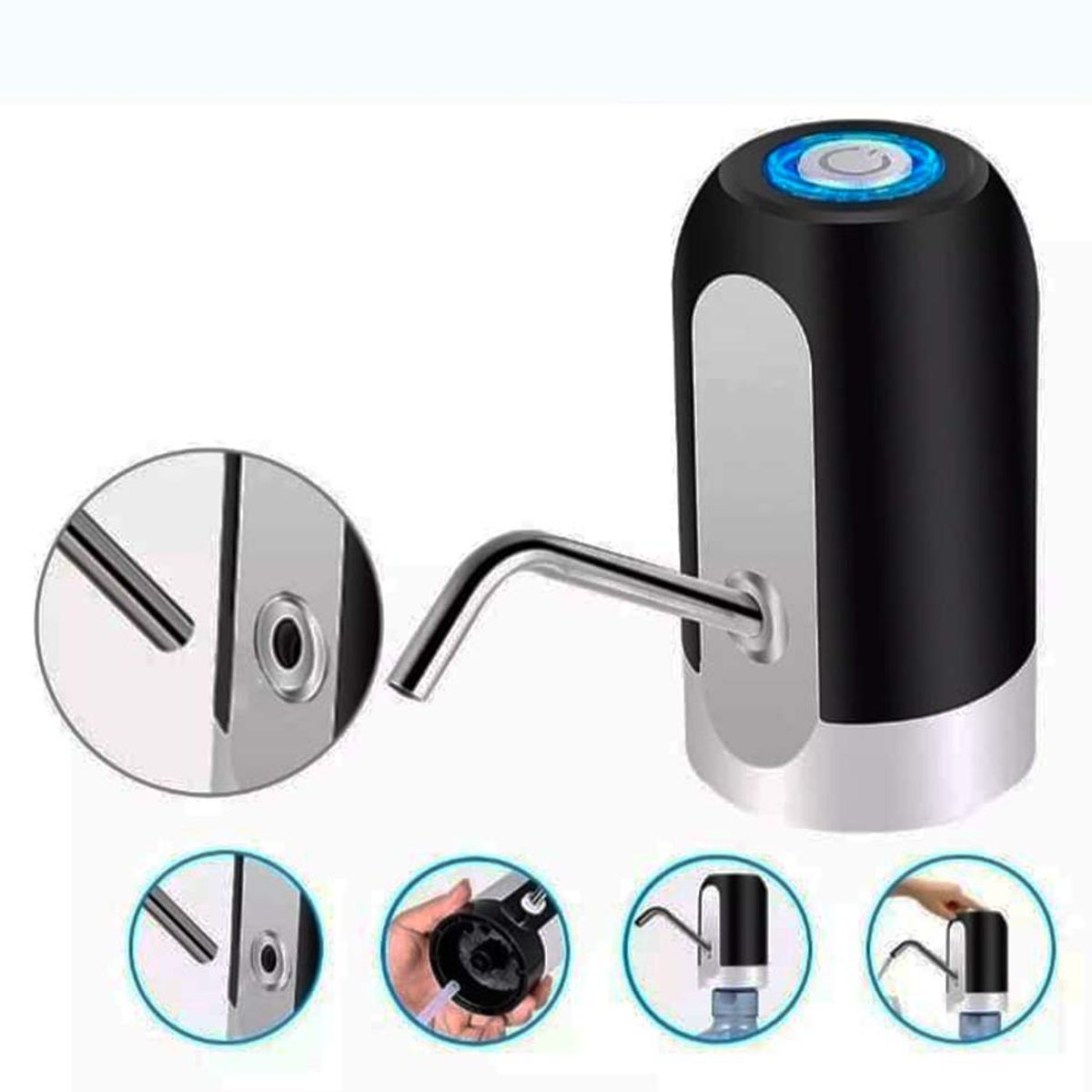 GENERICO - Bomba Dispensador De Agua Botellon Portatil Recargable AJ26