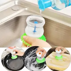 GENERICO - Cepillo Limpiador Con Dispensador De Jabón Para Cocina