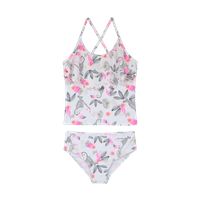 Traje de Baño Niña Tankini UV30+ Blanco