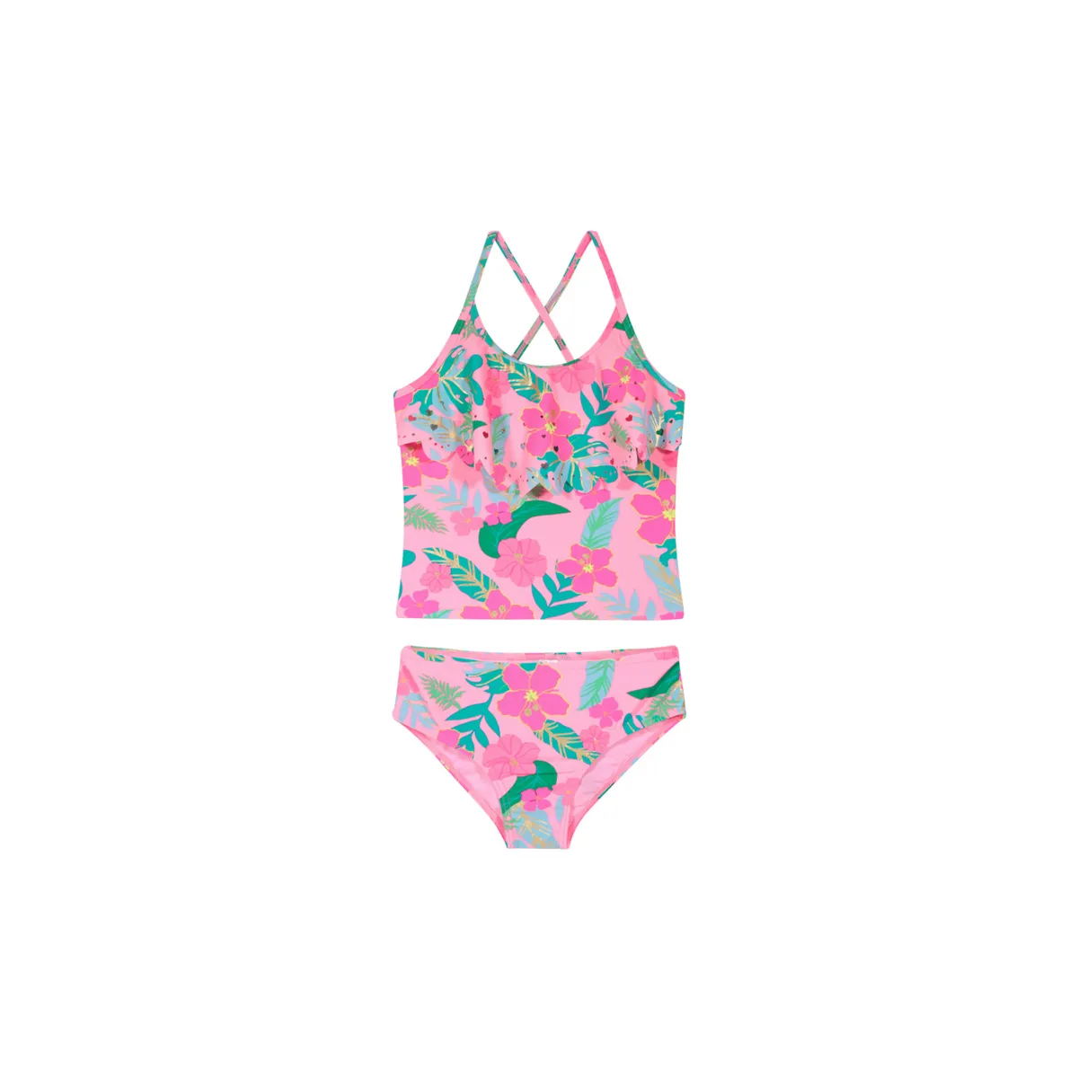 H2O WEAR - Traje de Baño Niña Tankini UV30+ H2O Wear Coral H2O WEAR_.