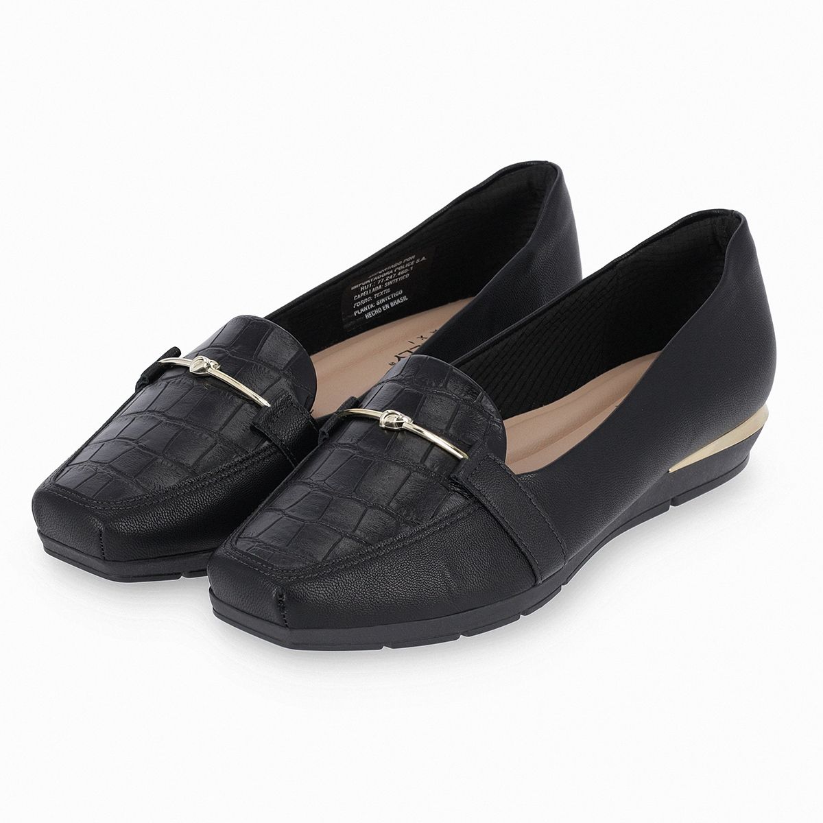 PICCADILLY - Zapato Fernanda Crocco Negro Piccadilly