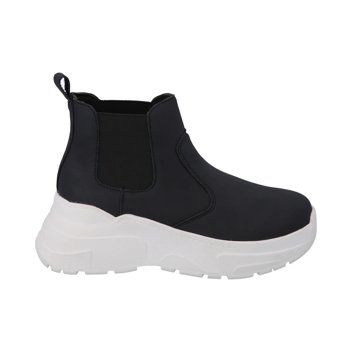 POLICE - Botin Mujer Negro Plataforma Dunkin Police