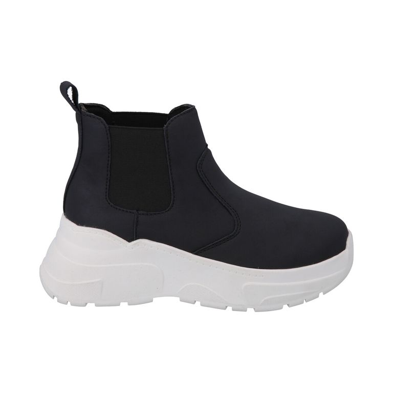 Botin Mujer Negro Plataforma Dunkin