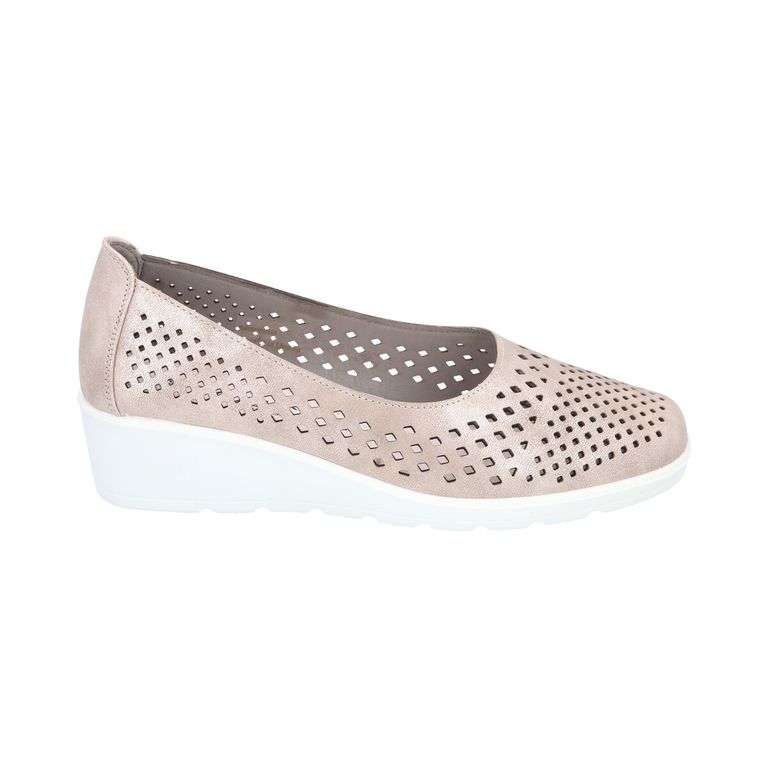 Zapato Mujer Dorado Confort