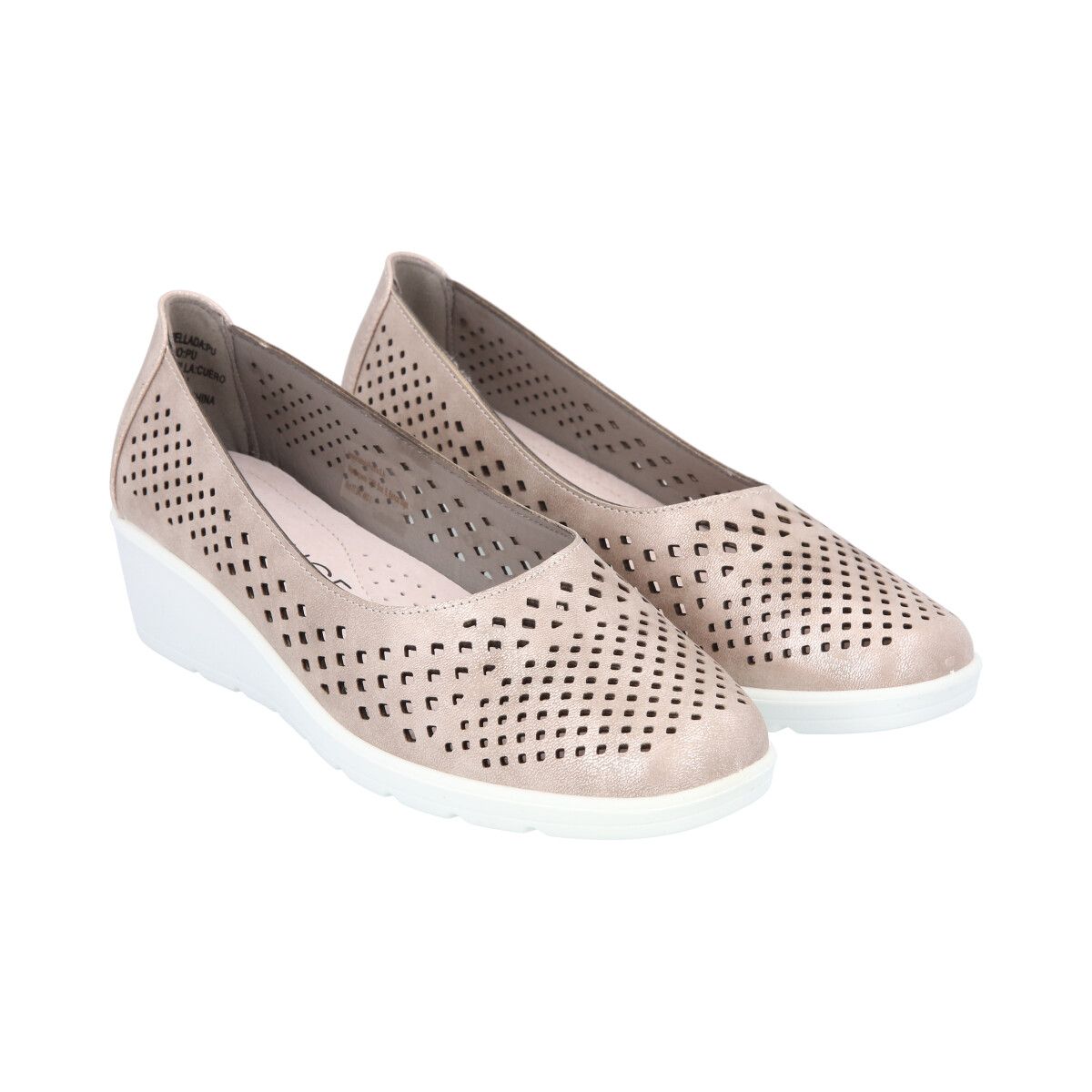 POLICE - Zapato Mujer Dorado Confort Police