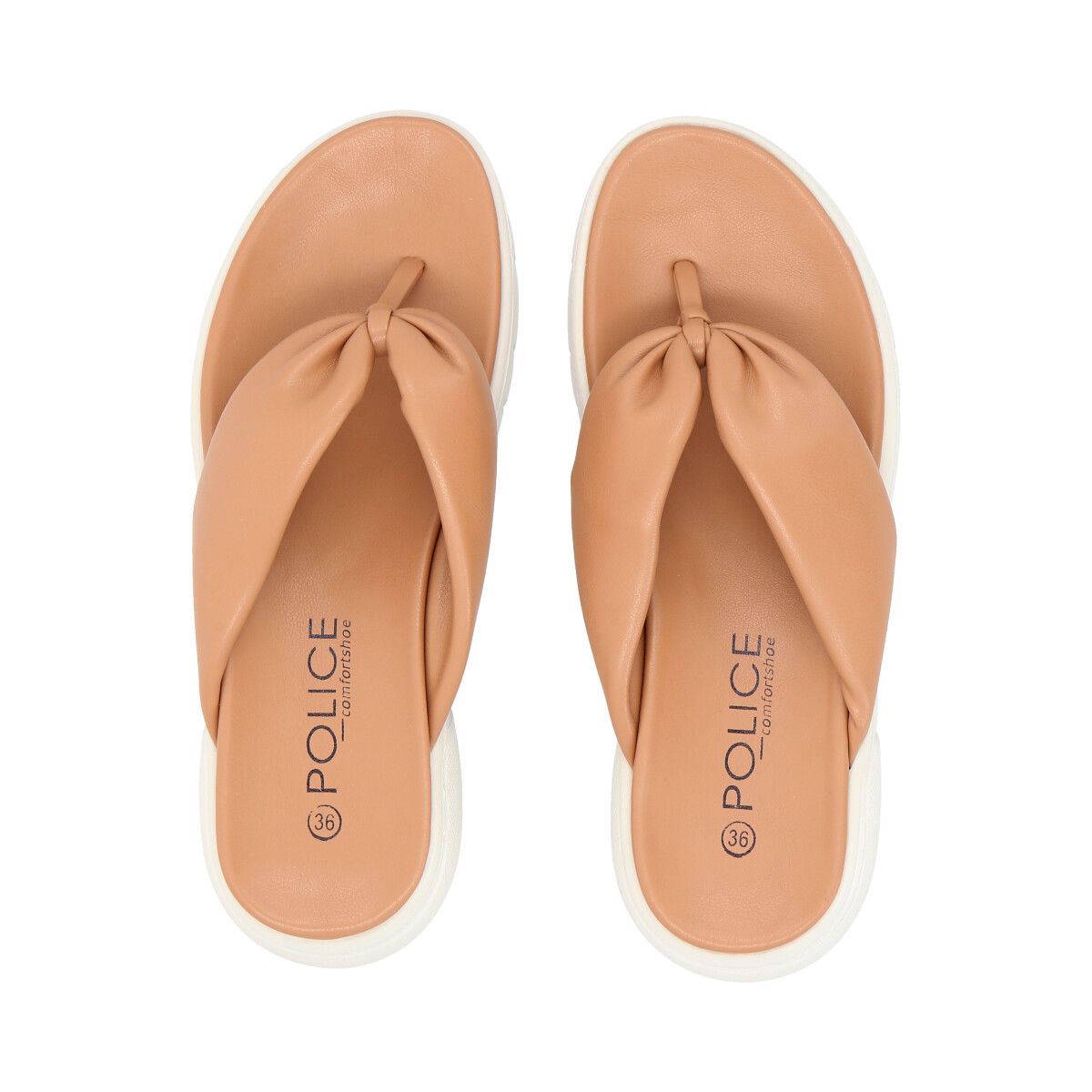 POLICE - Sandalia Mujer Camel Lol Police