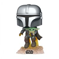 Pop Star Wars Mandaloriano Con Grogu 402