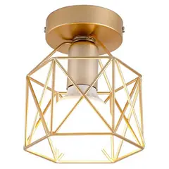 HOME NEAT - Lámpara de Techo Vintage - Dorado