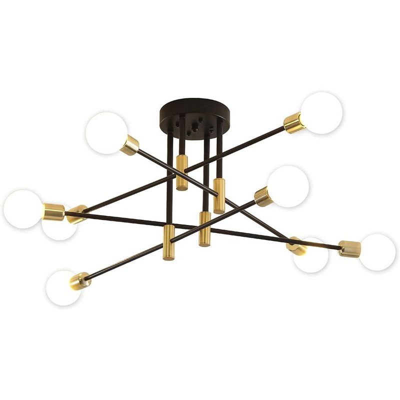 HOME NEAT - Lámpara de techo sputnik 8 brazos plafón e27 moderno ajustable 180°.