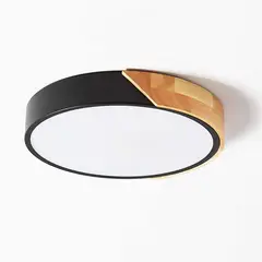HOME NEAT - LED Lámpara de Techo Moderna Ø23cm Redondo 3 Colores - Negro