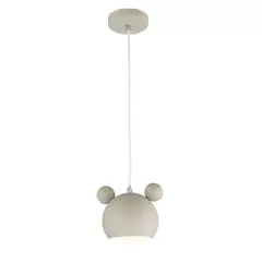 HOME NEAT - Nórdica e27 lámpara colgante de techo hierro micky Blanco
