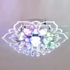 HOME NEAT - Lámparas de techo de cristal moderno forma de flor - Multicolor