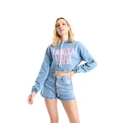LABELLAMAFIA - Poleron Milky Denim LBM