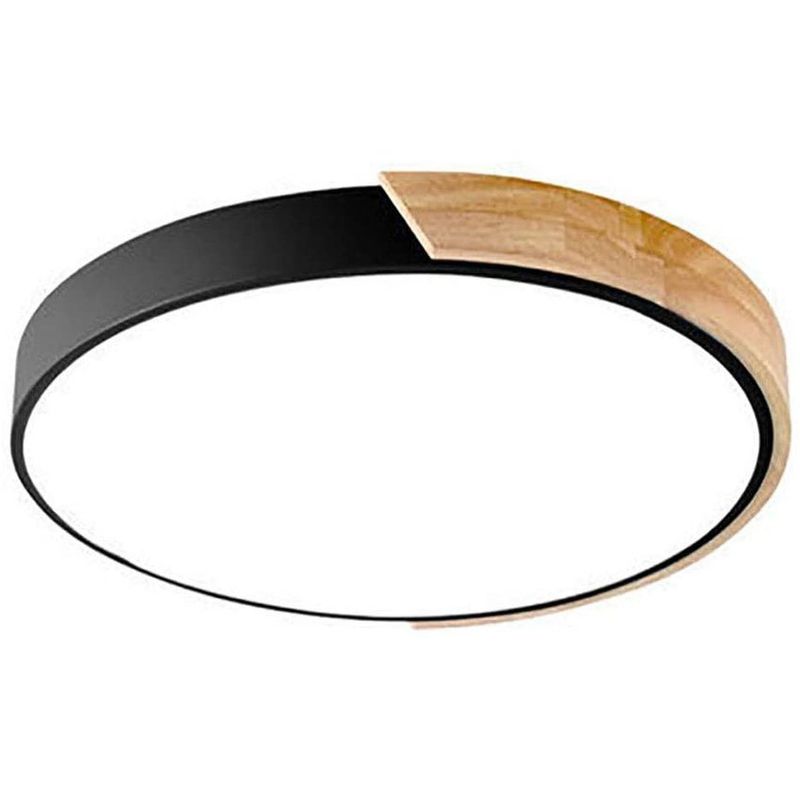 HOME NEAT - Led lámpara de techo moderna ø40cm 3 colores para habitacion negro