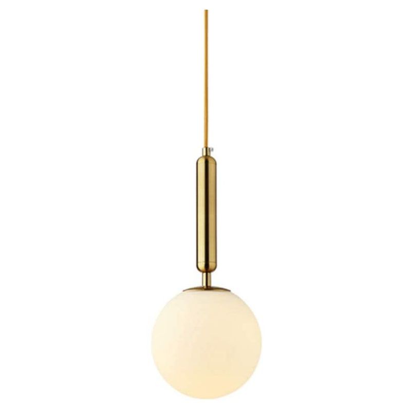 HOME NEAT - Luz colgante nórdica moderna lámpara de techo de bola cristal E27 oro