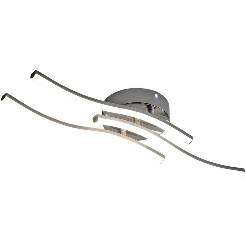 HOME NEAT - Lámparas de techo led acrílica moderno 18w 3 luces para habitacion