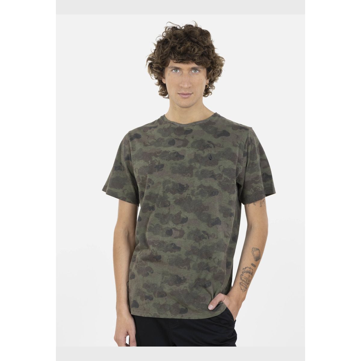 VOLCOM - Polera Roundabout SS Tee Hombre Multicolor Volcom.