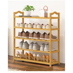 GENERICO - Zapatero Armable De Madera 5 Pisos 70cm X 81cm 10467