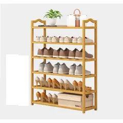 GENERICO - Zapatero Armable De Madera 6 Pisos 70cm X 98cm 10468