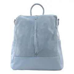MAILEA - Mochila reno base cuero para mujer celeste
