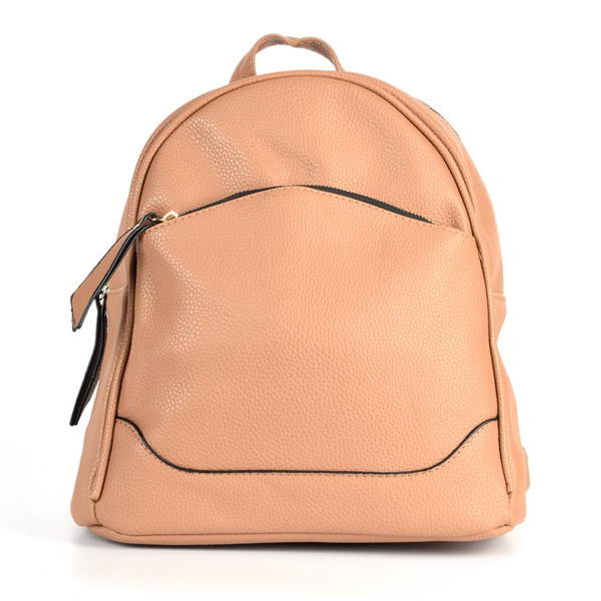 MAILEA - Mochila ecocuero cierre redondo para mujer khaki