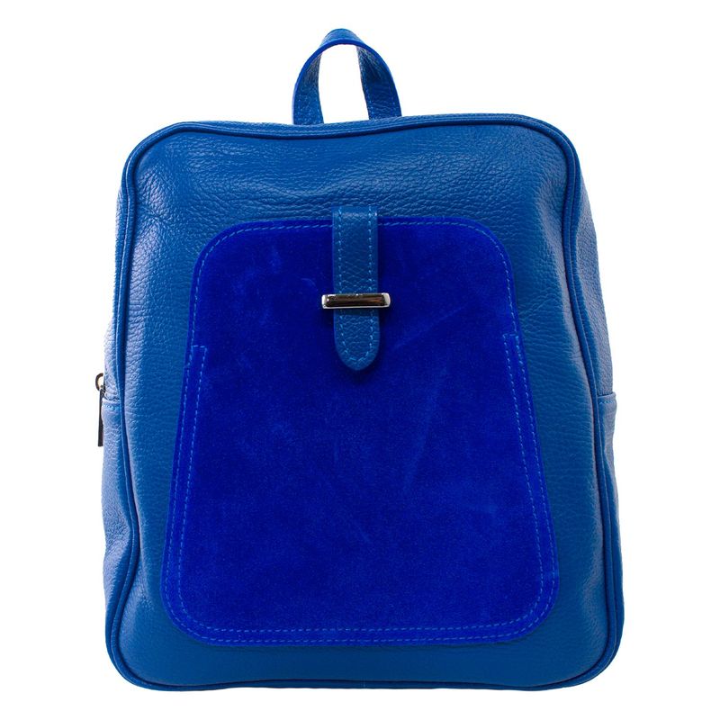MAILEA - Mochila cuero bolsillo reno para mujer azul