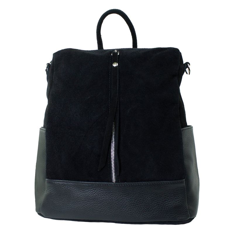 MAILEA - Mochila reno base cuero para mujer negro