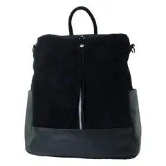 MAILEA - Mochila reno base cuero para mujer negro