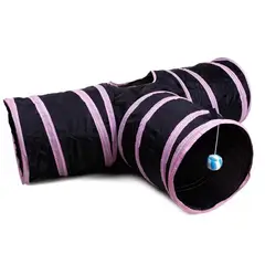 GENERICO - Juego Túnel Plegable Interactivo Gato Forma T Rosa