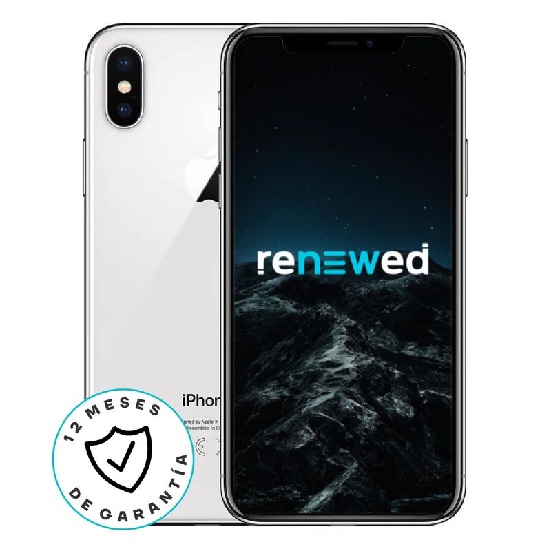 APPLE - iPhone X 64 gb Silver - Reacondicionado