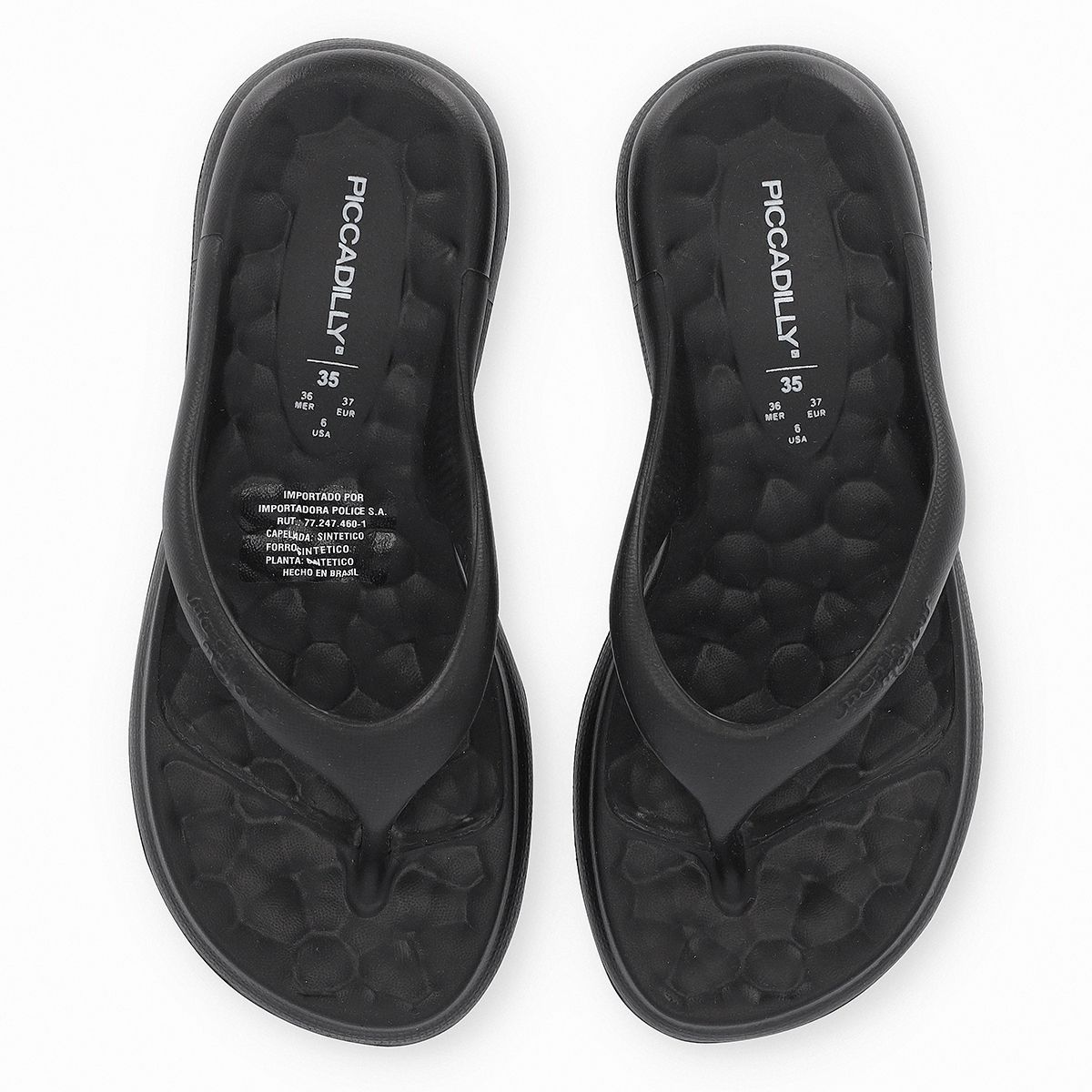 PICCADILLY - Sandalia Mujer 78 Marshmallow Negro Piccadilly