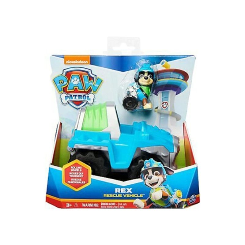 SPIN MASTER - Paw Patrol Rex Con Vehículo De Rescate