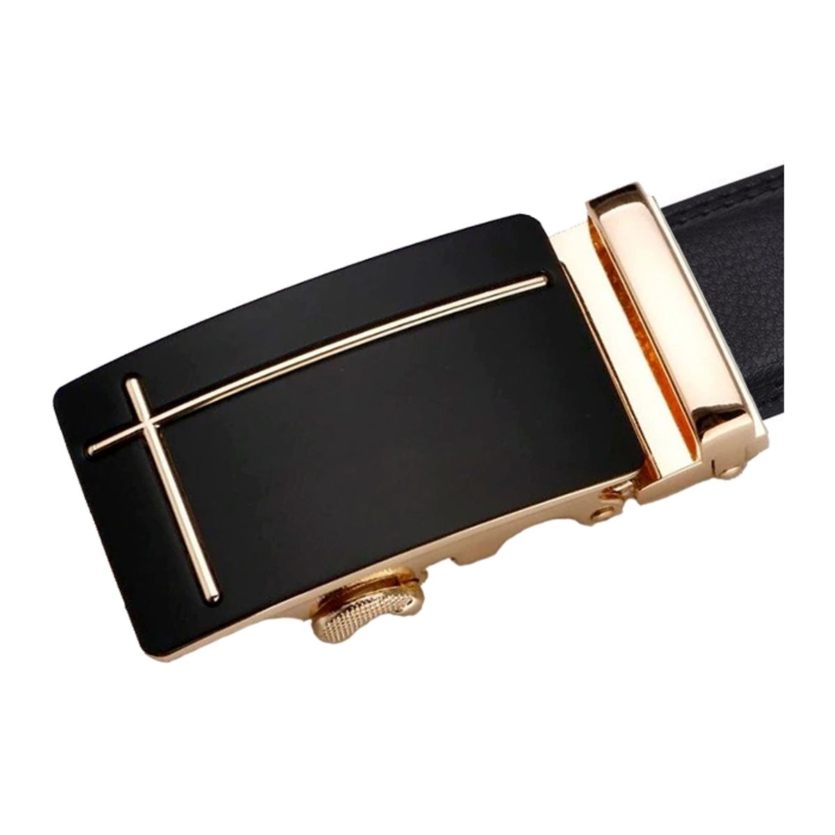SONEC - Cinturón hombre ejecutivo automatico salib dorado