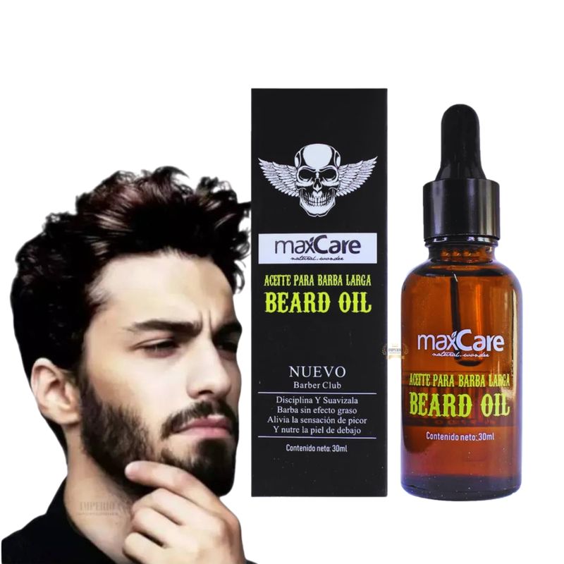 MAXCARE - Aceite Loción Para Barba Hidratante Limpieza Nutritivo