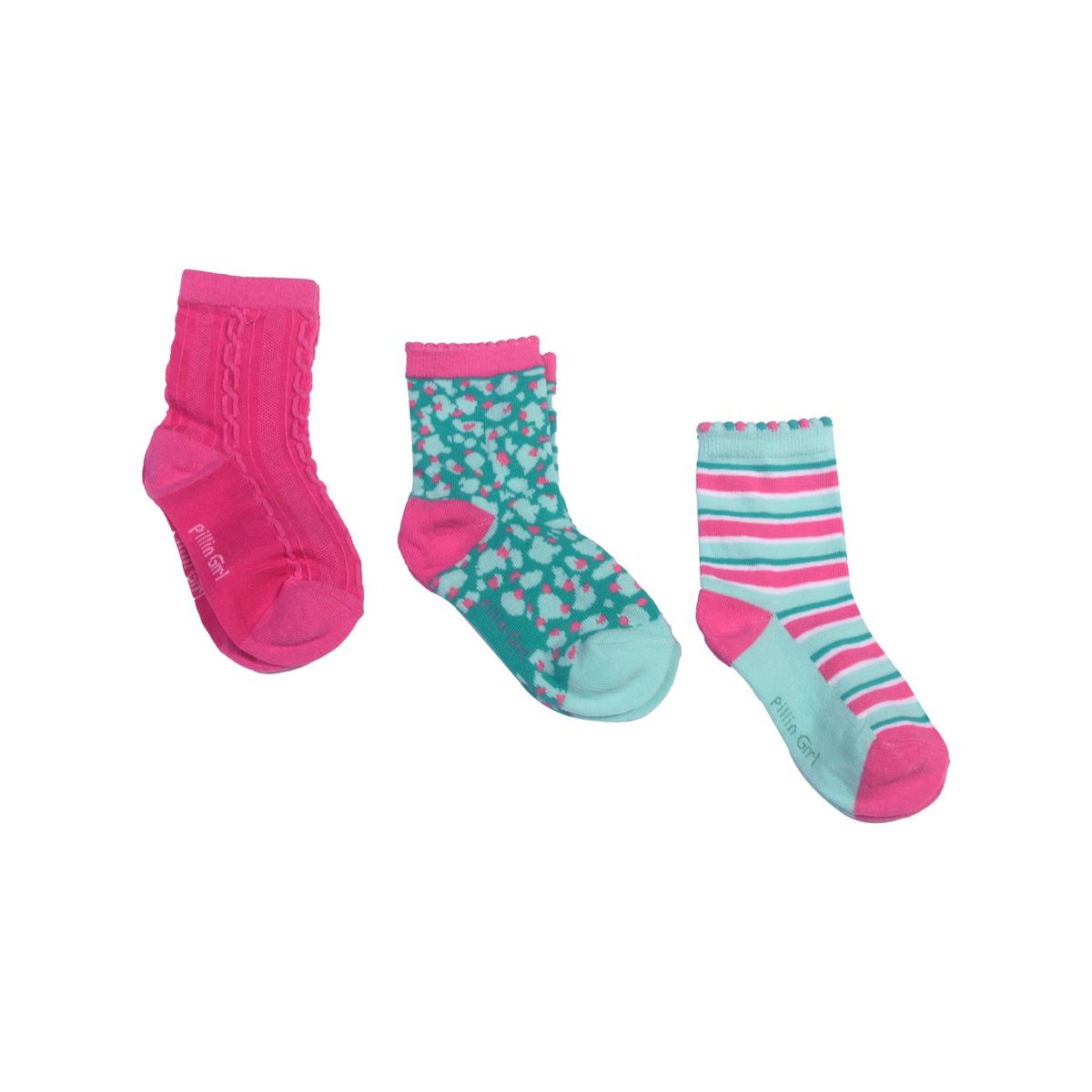 PILLIN - Set 3 Pzas Calcetín Niña Multicolor Pillín PILLIN