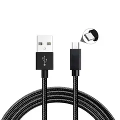 GENERICO - Cable Usb Tipo C Carga Rapida Flexible Para Android Samsung Negro