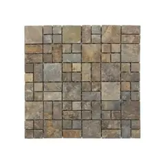 DECORALIA - MALLA MOSAICO PIEDRA OXIDO 30X30 CM