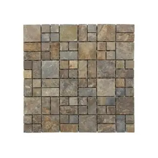 DECORALIA - MALLA MOSAICO PIEDRA OXIDO 30X30 CM