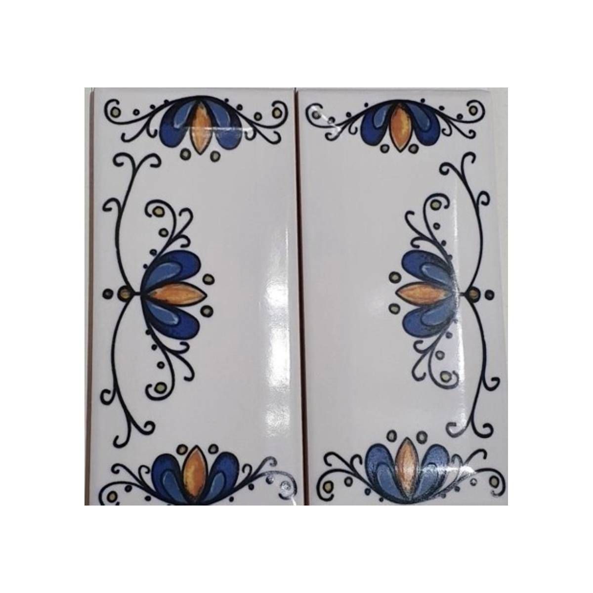 DECORALIA - PAR DE TERMINALES CERÁMICOS