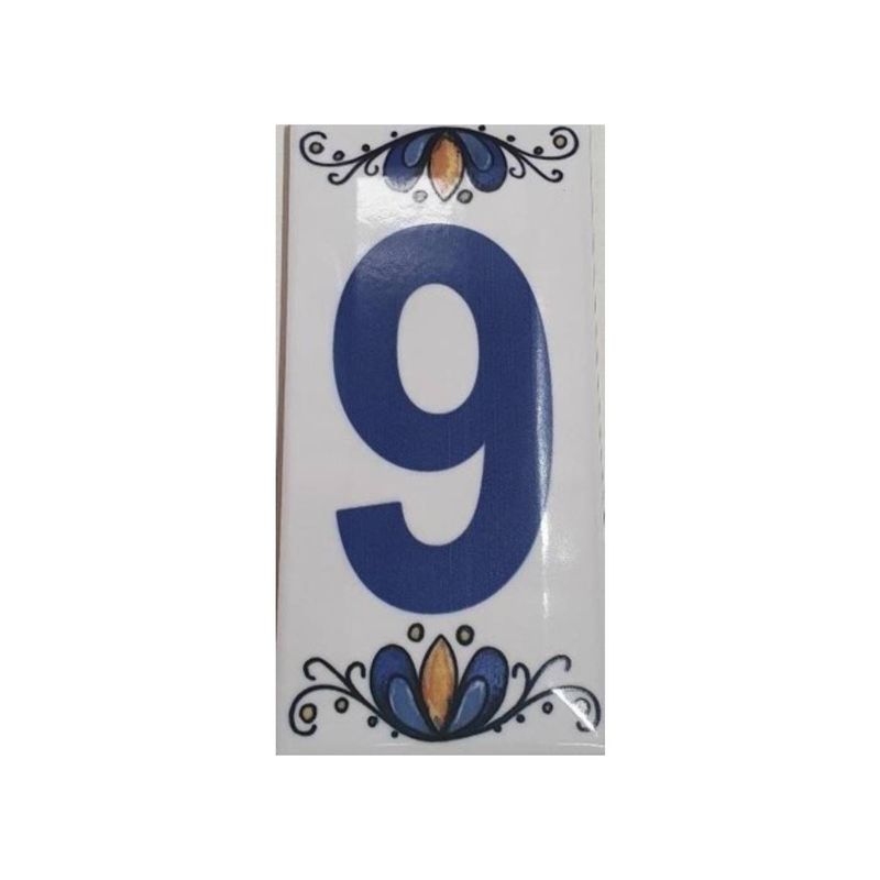 DECORALIA - NÚMERO CERÁMICO N° 9