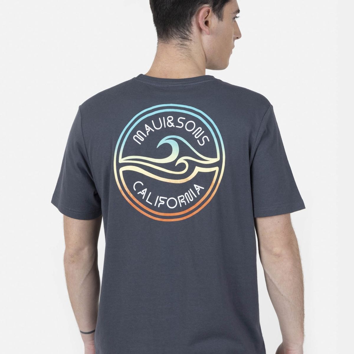 MAUI AND SONS - Pack Polera Billetera 5AV1554 Hombre Gris Oscuro Maui and Sons