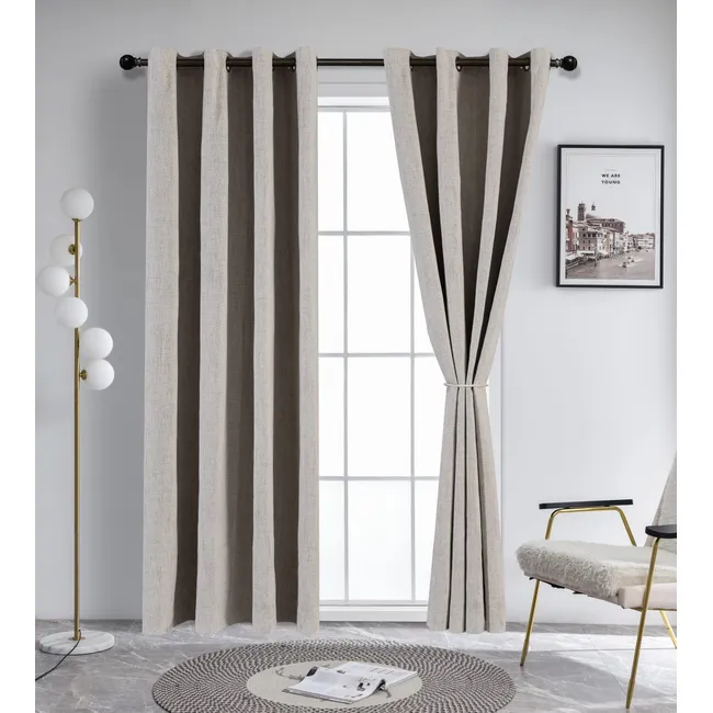 ANGELES DEL HOGAR - Cortinas Blackout 2 Piezas 140x230 Cm Beige claro
