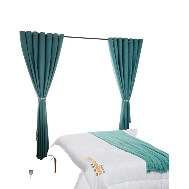 ANGELES DEL HOGAR - Cortinas Blackout 2 Piezas 140x230 Cm Turquesa