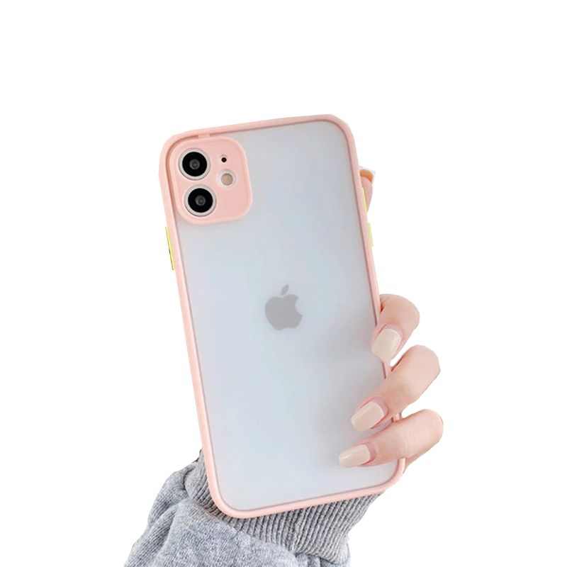 GENERICO - Carcasa Silicona Premium Matte Para iPhone 11 Rosado