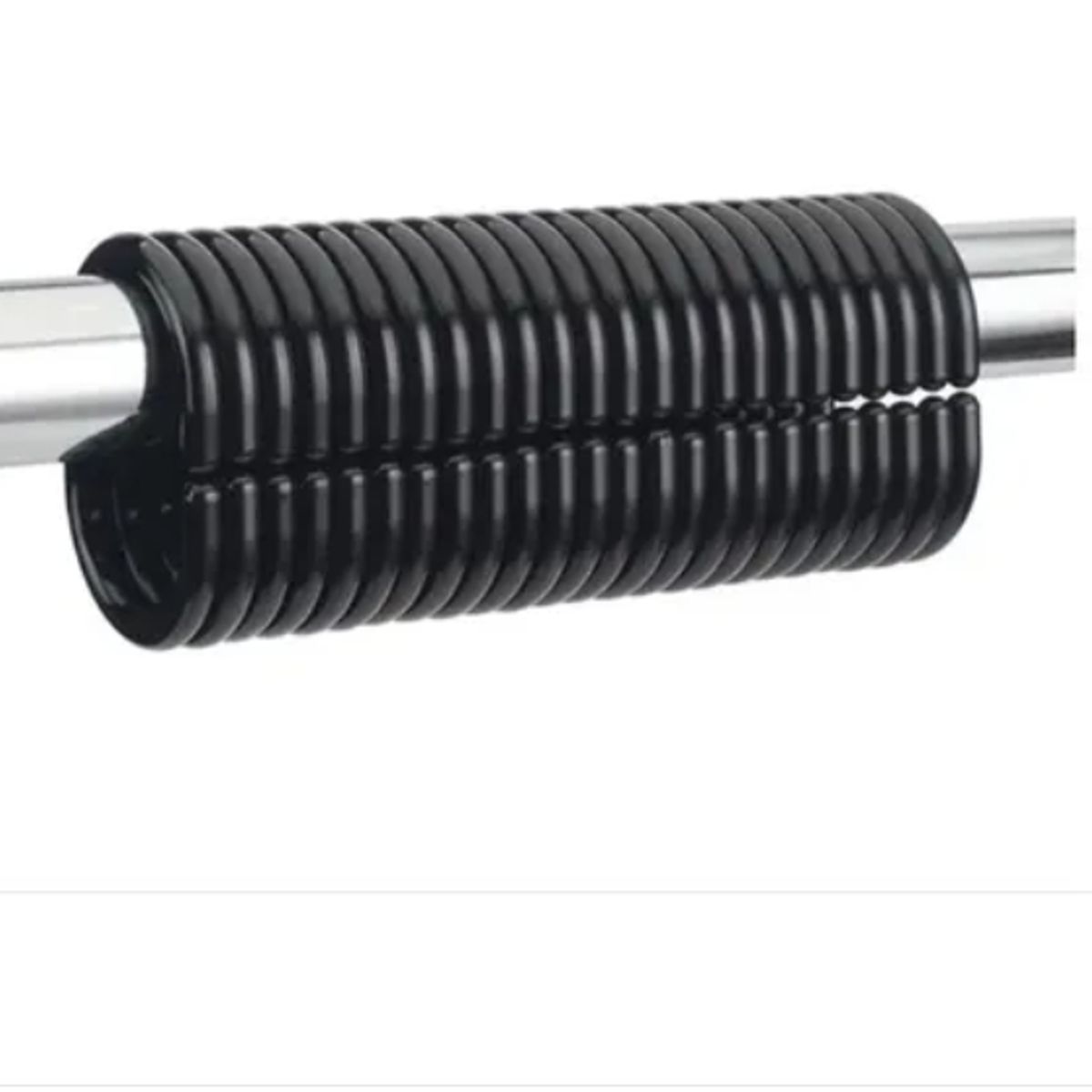 GENERICO - Set Kit Ganchos Argolla Cortina Baño Ducha 12und Pvc Negro